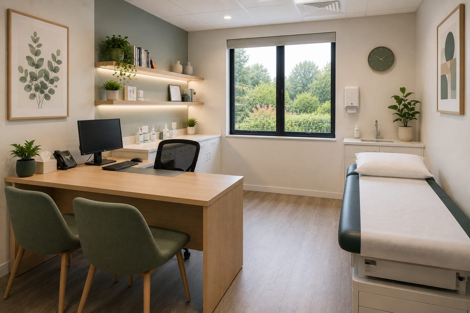 A GP consult room in an Australian general practice